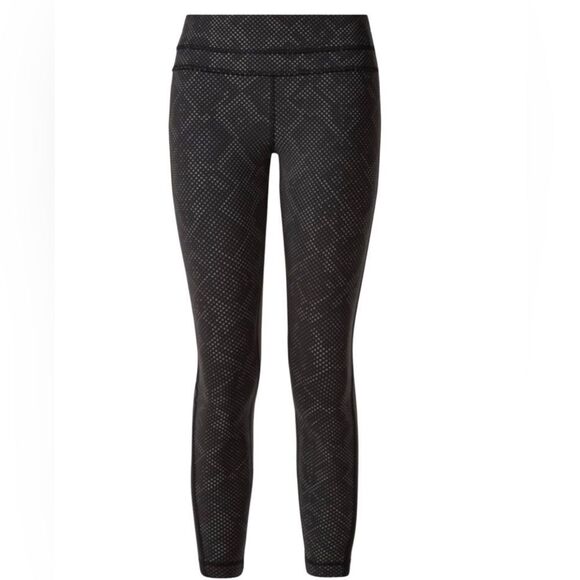 .Lululemon Pace Tight (Full-On Luxtreme)Lights Out Black/Ravish Reptile…